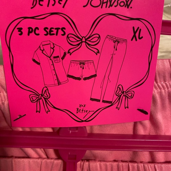 Betsey Johnson XL pajama set 3 pieces - Picture 5 of 8